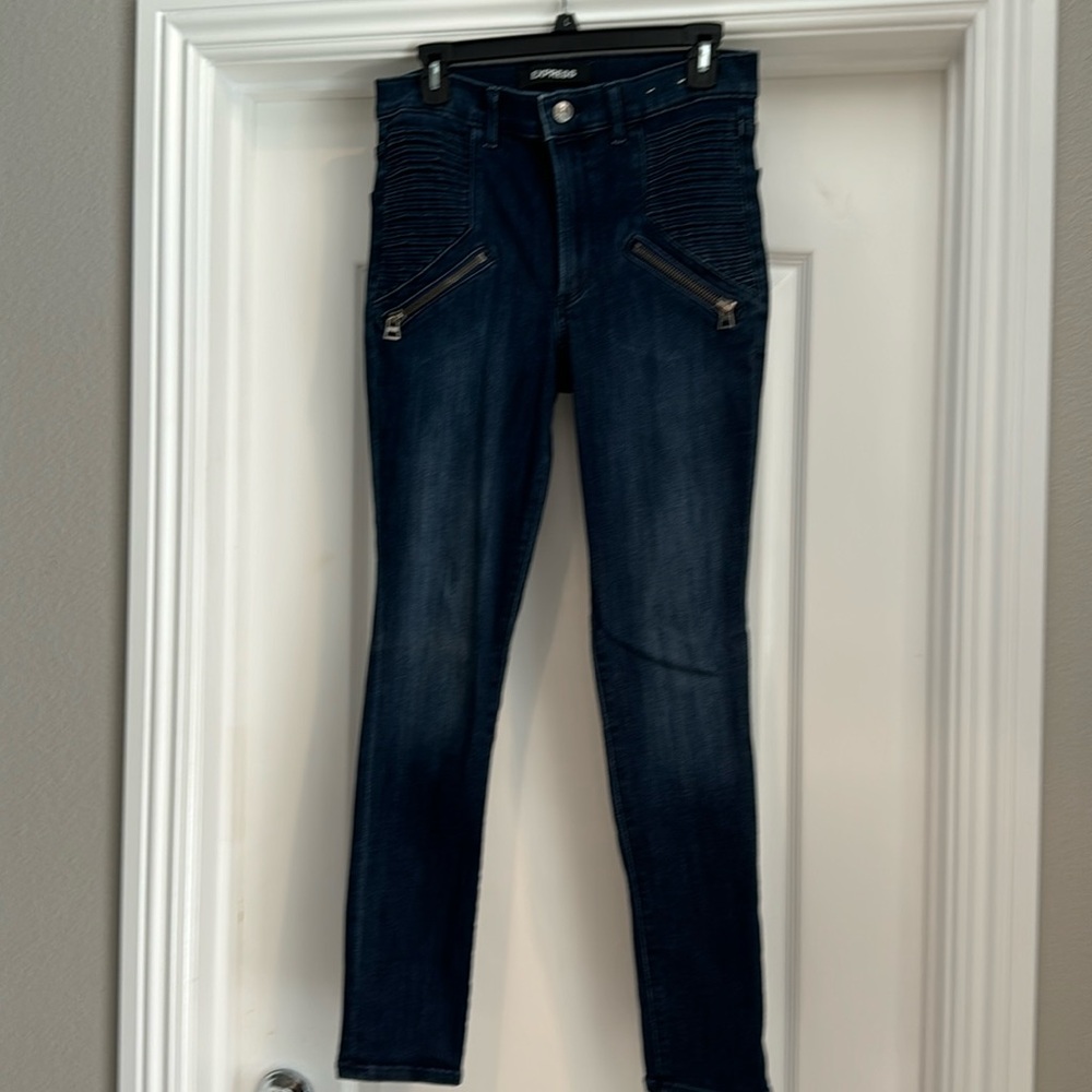 Express Skinny Moto Jeans